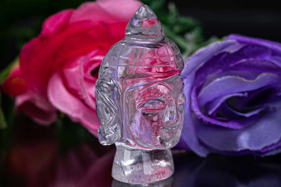 AAA インド ヒマラヤ水晶 ブッダ お釈迦様 20.7g お守り パワースポット チャクラ