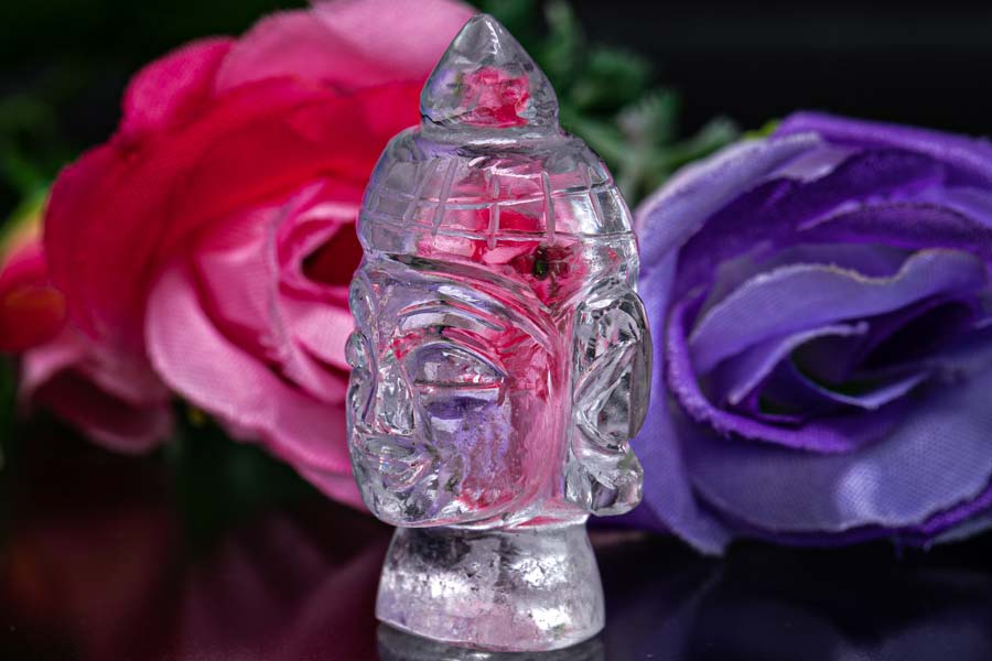 AAA インド ヒマラヤ水晶 ブッダ お釈迦様 20.7g お守り パワースポット チャクラ