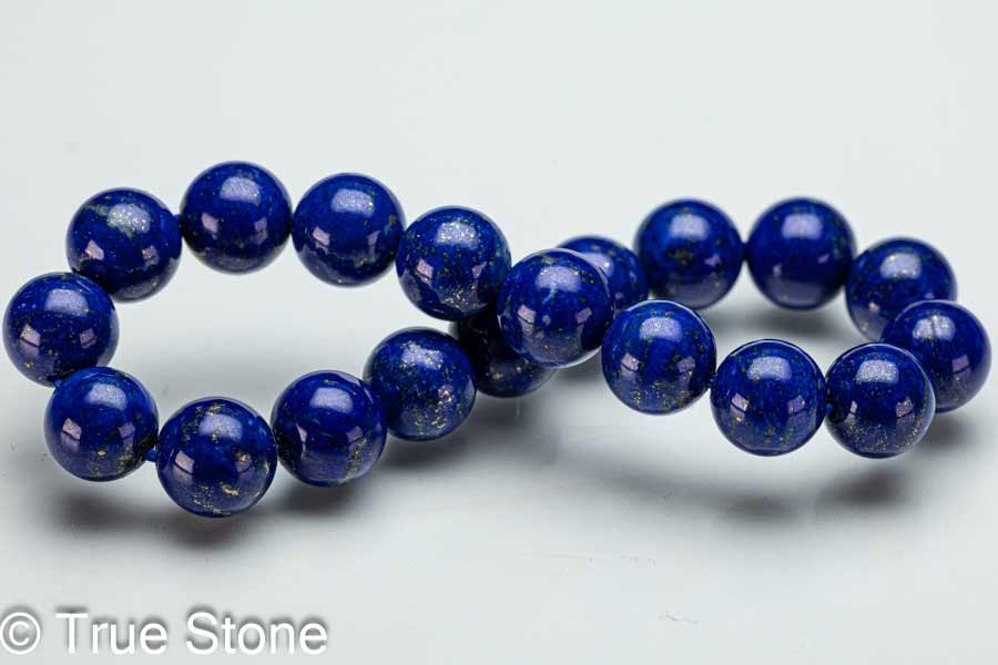 AA 天然 ラピスラズリ ブレスレット 10mm-10.4mm 染色 着色 溶錬一切無し 正真正銘の本物