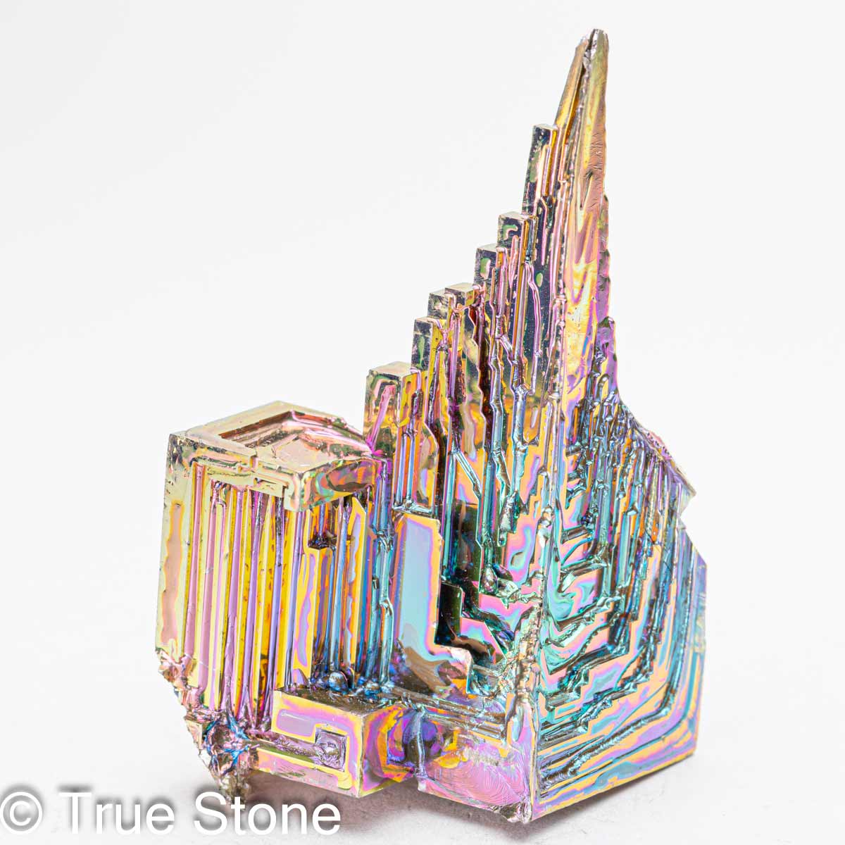 ビスマス 人工結晶 重量 43g 元素記号 Bi 原子番号 83 天国への階段 虹色の階段 宇宙要塞 金属結晶