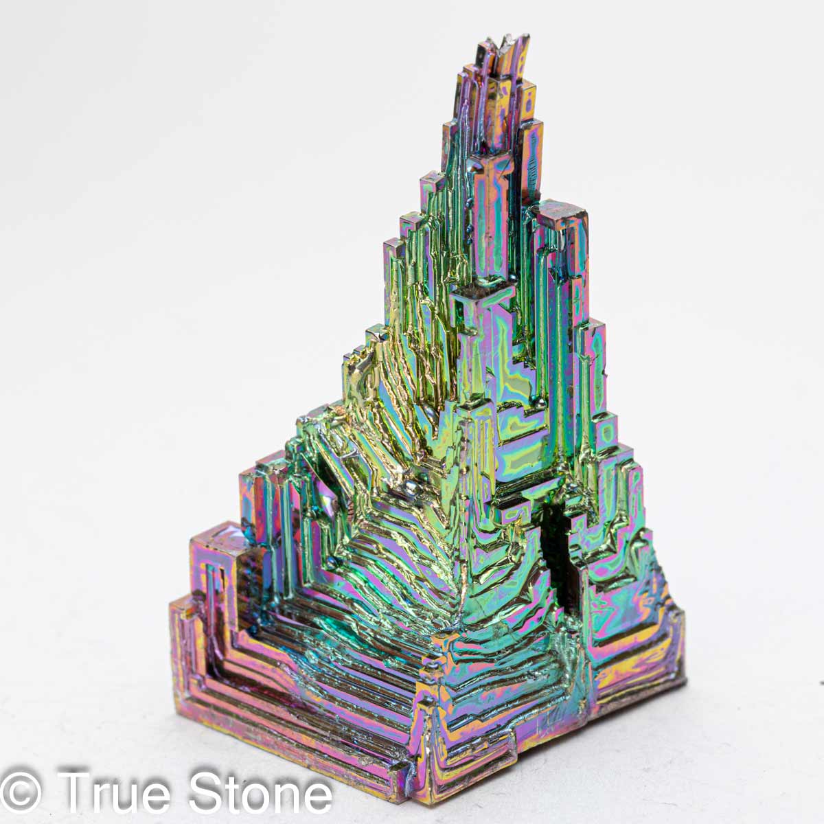 ビスマス 人工結晶 重量 47g 元素記号 Bi 原子番号 83 天国への階段 虹色の階段 宇宙要塞 金属結晶