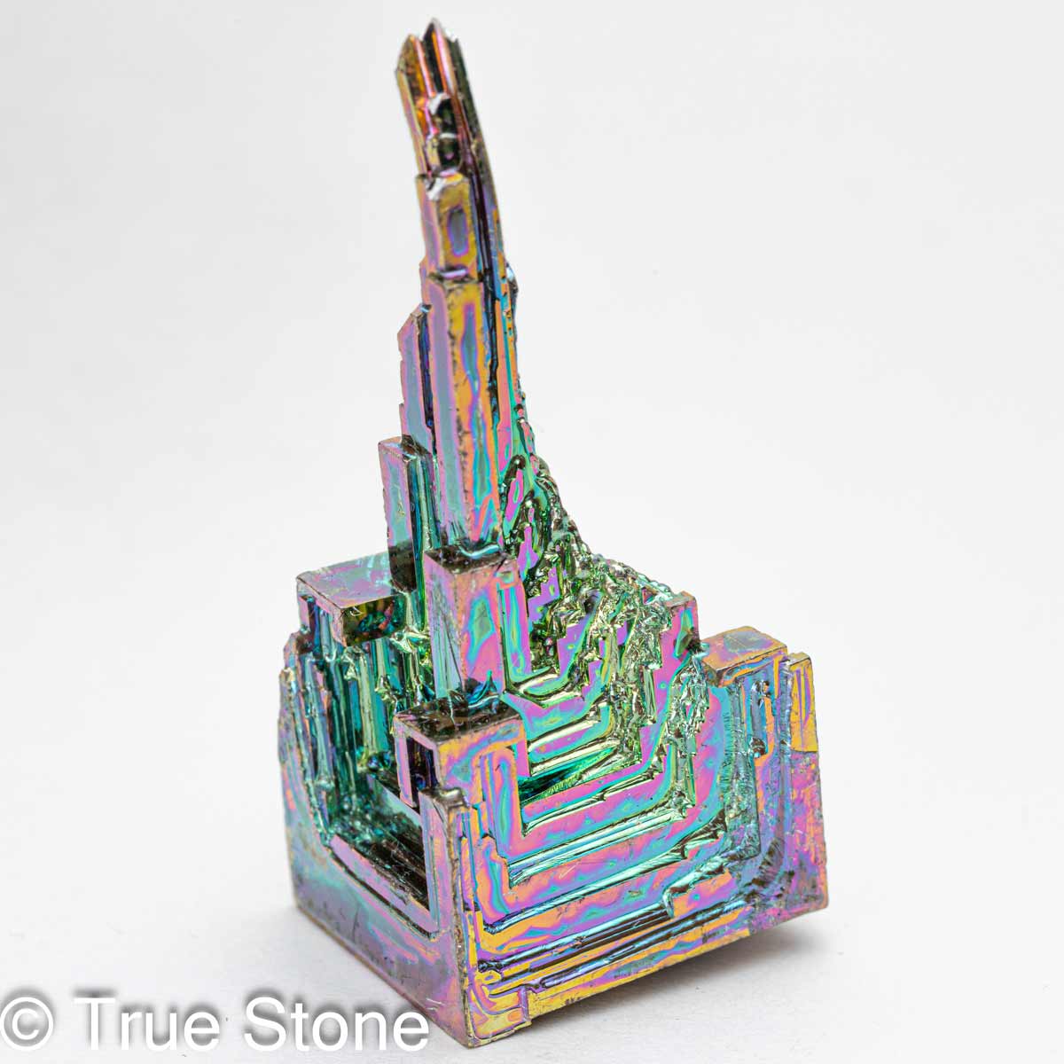 ビスマス 人工結晶 重量 35g 元素記号 Bi 原子番号 83 天国への階段 虹色の階段 宇宙要塞 金属結晶