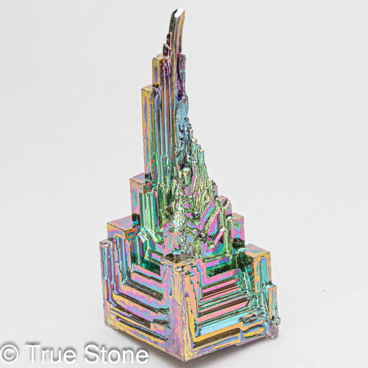 ビスマス 人工結晶 重量 35g 元素記号 Bi 原子番号 83 天国への階段 虹色の階段 宇宙要塞 金属結晶