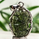 AA モルダバイト ペンダントトップ 原石 天然ガラス モルダウ石 テクタイト
