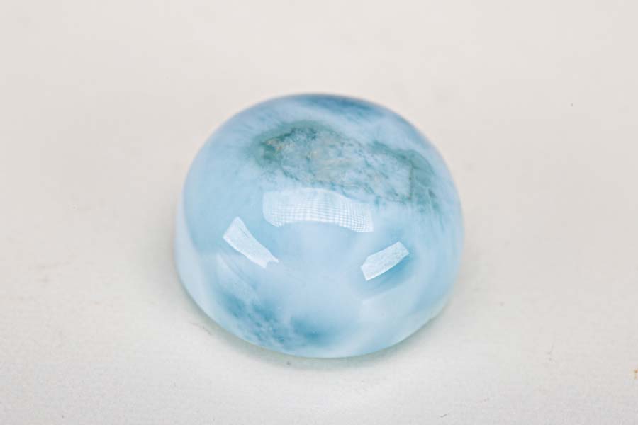 ラリマー ラウンド カボション ルース 5.7g ペクトライト ブルーペクトライト