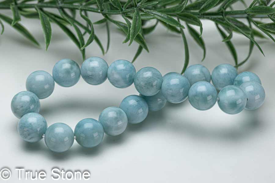 AA 天然 ラリマー ブレスレット ペクトライト ブルーペクトライト ドミニカ共和国 天然石 原石 浄化