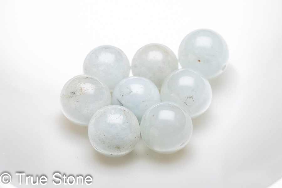 アクアマリン ビーズ 詰め合わせセット 9mm-9.5mm ベリル パワーストーン 天然石 原石