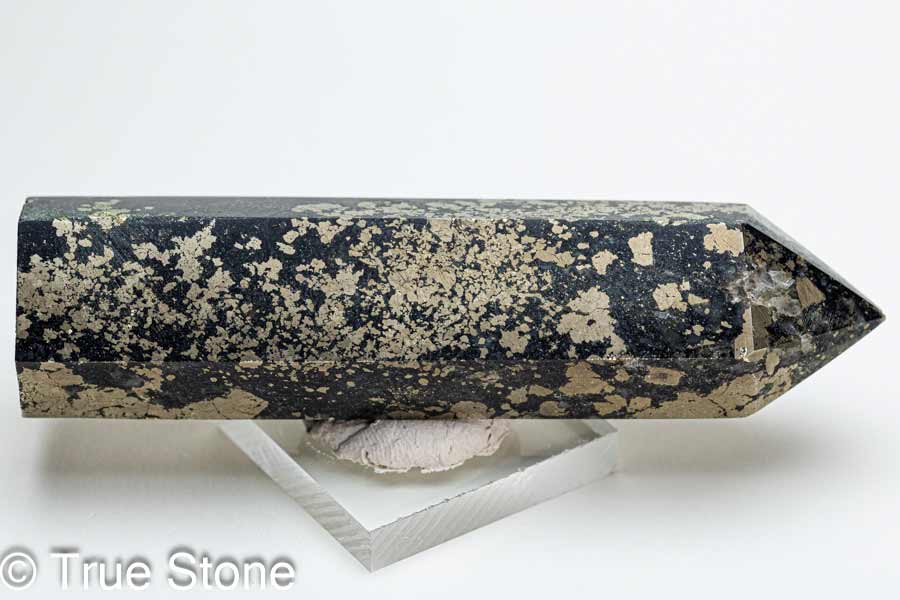 ペルー ワンサラ鉱山 天然 パイライト 六角柱 タワー 黄鉄鉱 石英脈 硫化鉱 酸化鉱 マグネタイト