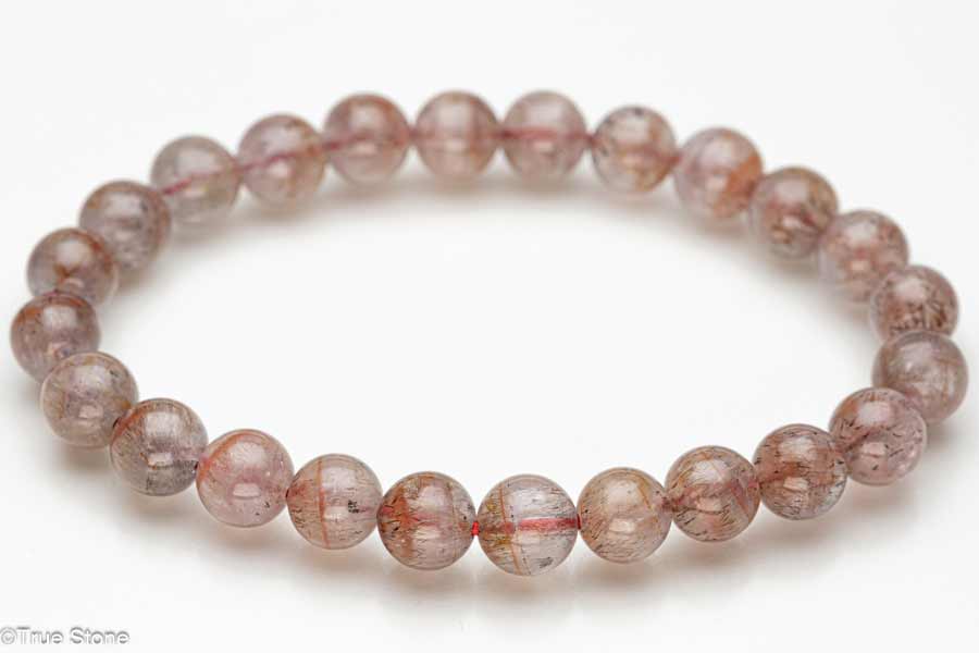 レピドクロサイト イン クォーツ ブレスレット ゲーサイト ヘマタイト 天...