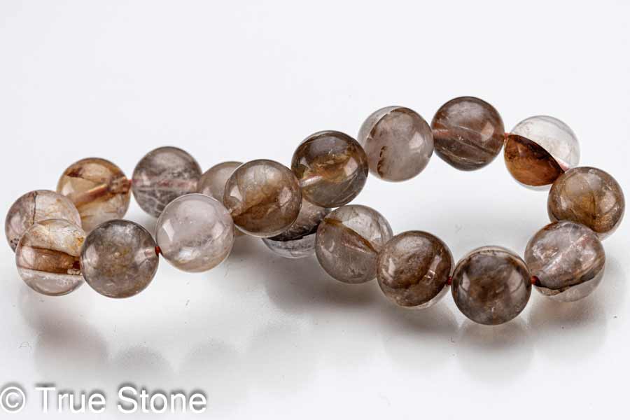 アイアンオキサイドインクォーツ ブレスレット 10.5mm 酸化鉄入り水晶 アイアン オキサイド クォーツ パワーストーン 天然石 原石 浄化