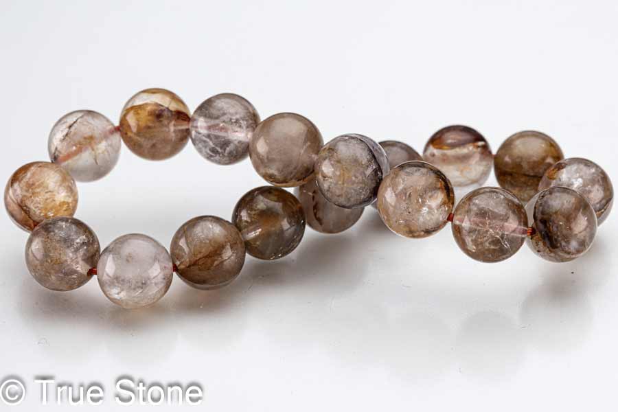 アイアンオキサイドインクォーツ ブレスレット 10.5mm 酸化鉄入り水晶 アイアン オキサイド クォーツ パワーストーン 天然石 原石 浄化