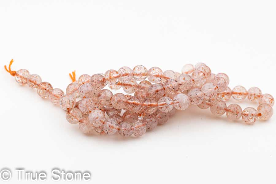 サンストーン 1連売り 連 5m-5.4mm マイカサンストーン パワーストーン 天然石