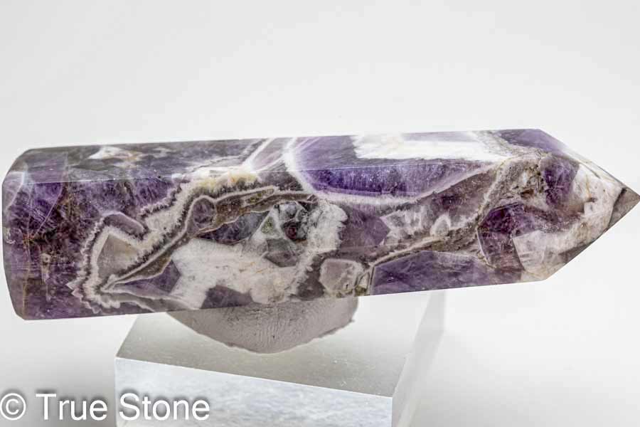 シェブロンアメジスト 六角柱 ホワイトクォーツ アメジスト アメシスト 天然石 原石