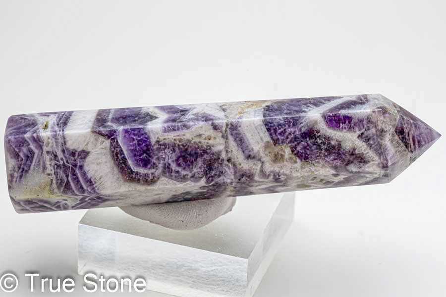 シェブロンアメジスト 六角柱 ホワイトクォーツ アメジスト アメシスト 天然石 原石