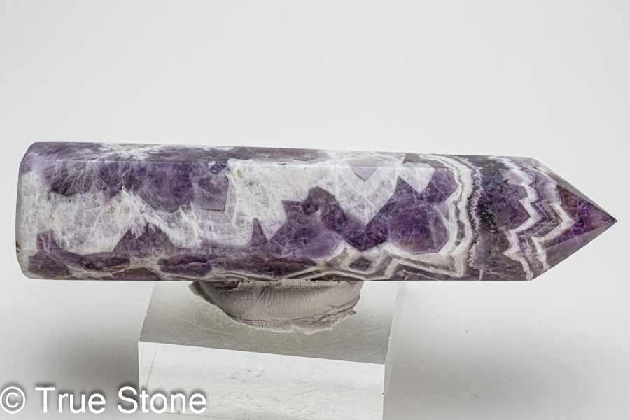 シェブロンアメジスト 六角柱 ホワイトクォーツ アメジスト アメシスト 天然石 原石