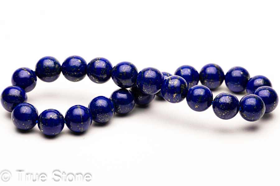 AAA 天然 ラピスラズリ ブレスレット 8mm-8.4mm 染色 着色 溶錬一切無し 正真正銘の本物