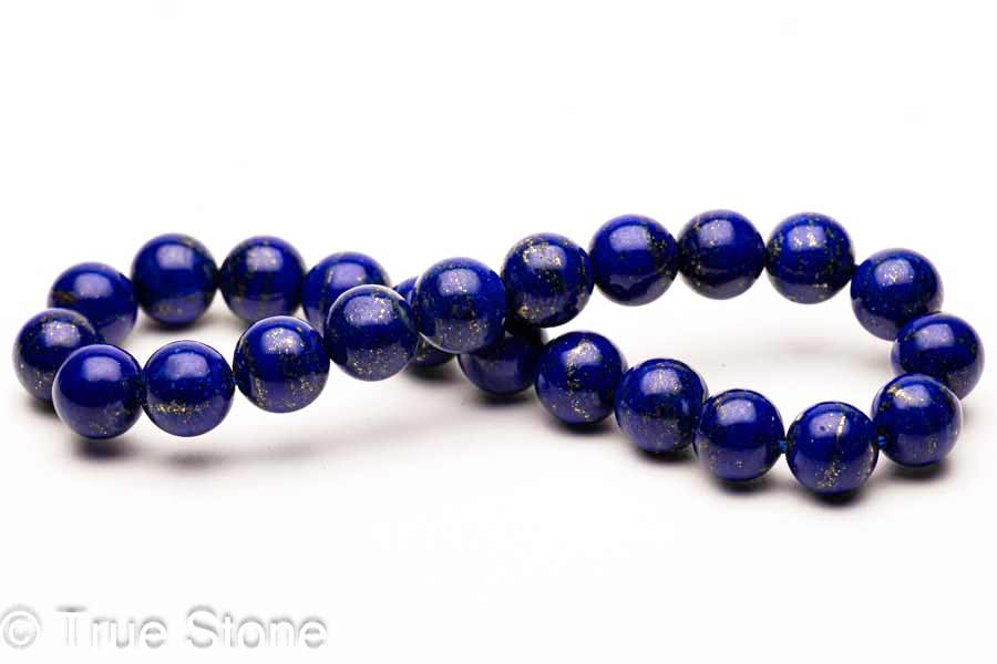 AAA 天然 ラピスラズリ ブレスレット 8mm-8.4mm 染色 着色 溶錬一切無し 正真正銘の本物