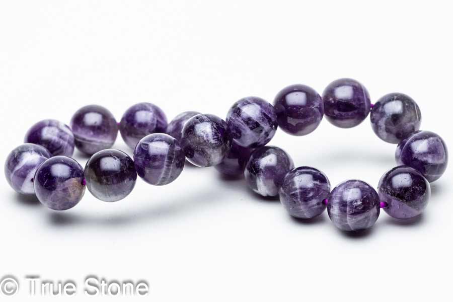 シェブロンアメジスト ブレスレット 9.8mm-10.1mm アメジスト ゼブラアメジスト ファントム パワーストーン