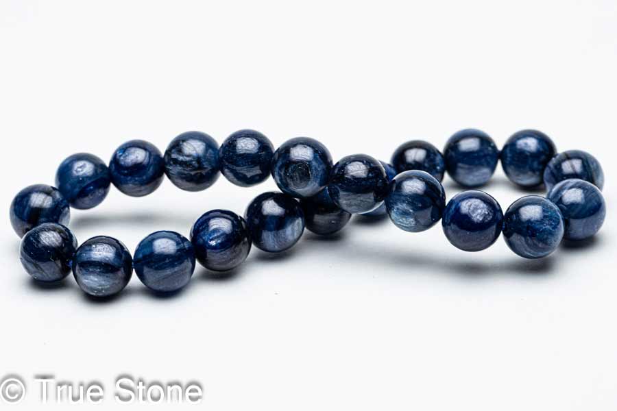 カイヤナイト ブレスレット 7.8mm-8.4mm 藍晶石 らんしょうせき シラー パワーストーン 天然石 原石