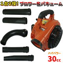 1台2役 エンジンブロワー バキューム 排気量 30cc 落ち葉掃除機 エンジンブロアー 送風機 集じん機(4)