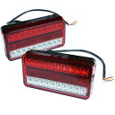 汎用 LED テールランプ 左右 セット 12V トラック トレーラー フォークリフト デコトラ ウインカー クリアレンズ