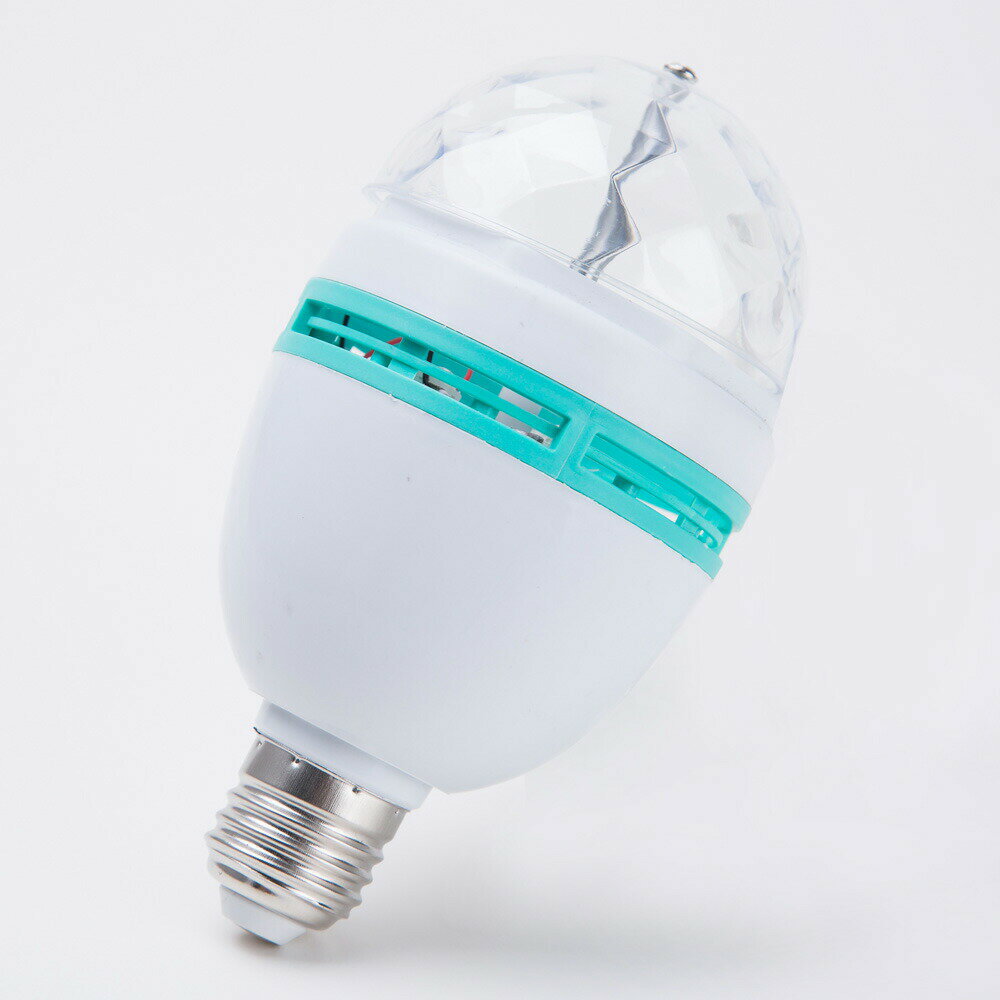エレクトリックミラー ミラーボール LEDライト 自動で光る 回る 3色カラー 点滅 機能搭載