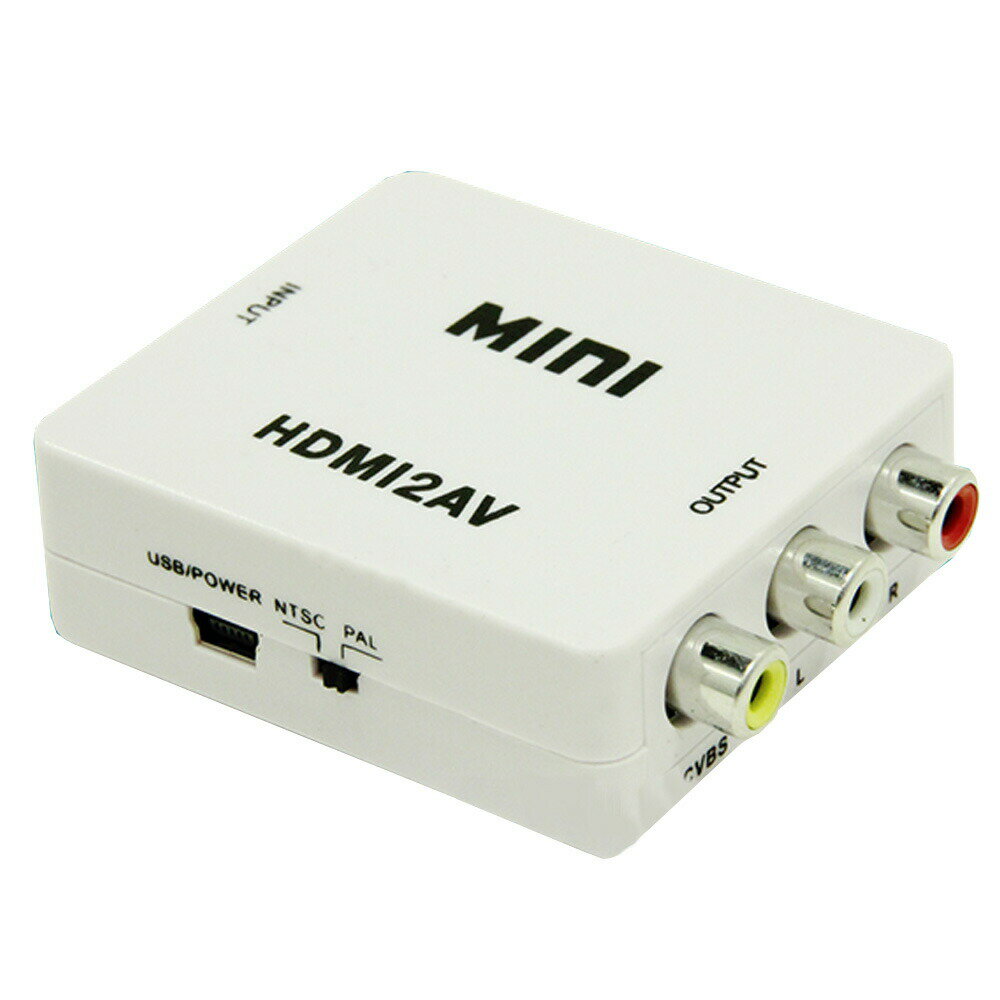 HDMI RCA 変換アダプタ miniUSB HDMI2AV コンポジット ダウンコンバーター 3色ケーブル デジタル アナログ オーディオ 【おもちゃ ホビー用品 楽器】