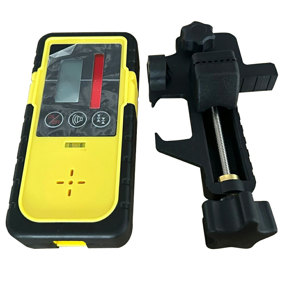 回転レーザーレベル用受光器 ロッドホルダー付 ローテーティングレーザー 受光器クランプセット 測量用レベル 測量用品