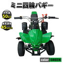 ミニ四輪バギー 50cc ポケバイ 本体 エンジン 四輪 バギー ポケットバイク ミニ バイク 原付 車体 公道 乗用 乗れる 乗用玩具 コンパクト 自立 4輪...