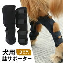 犬用膝サポーター 犬用関節 ペット 犬 足用 ひざ用 サポーター 2個セット 4サイズ ソフトタイプ 老犬 ドッグ ペット用ケア用品 関節 膝 靭帯 脱臼 保護...