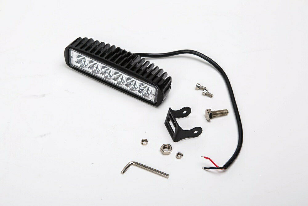 LEDワークライト 2個セット 防水作業灯 CREE製18W 6連12V/24V 兼用 バイク 車 重機 トラック