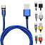 3å ޥͥåȼ ť֥ 2m 3in1 TYPE-C Micro USB Android iPhone ޥ Ŵ ֥ ɥ