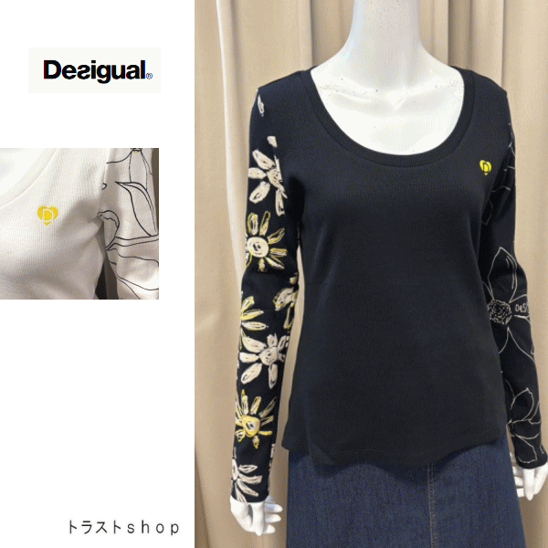 楽天市場】Desigual（長さ（袖）長袖）（Tシャツ・カットソー