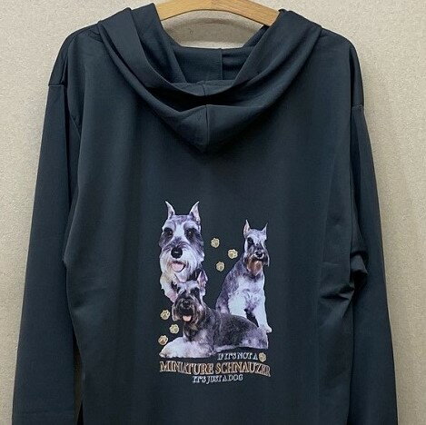 【送料無料】シュナウザー (集合2) 犬種別 ドライジップ パーカー 薄手 長袖 散歩 スポーツ 海 マリンウエア ジップアップ 紫外線 UVカット レディース...