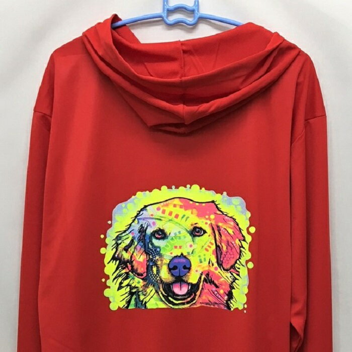 【送料無料】ゴールデンレトリバー ゴールデンレトリーバー (ネオン) 犬種別 ドライジップ パーカー 薄手 長袖 散歩 スポーツ ジップアップ 紫外線 UVカッ...