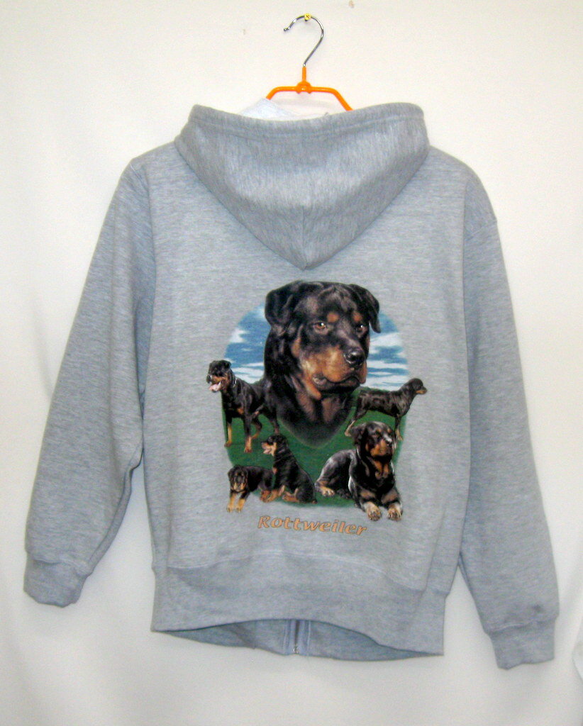 ロットワイラー スウェット フルジップパーカー (集合） 犬プリント ドッグ かわいい ギフト オーナーズグッズ 記念品 オフ会 送料無料