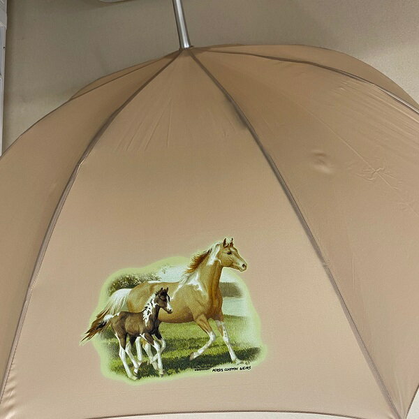 ウマ 馬 親子 No.1 ホース 傘 65cm 直径110cm レディース メンズ 男女兼用 雨傘 かわいい おしゃれ 梅雨 レイングッズ UVカット 風に強い 耐風 母の日