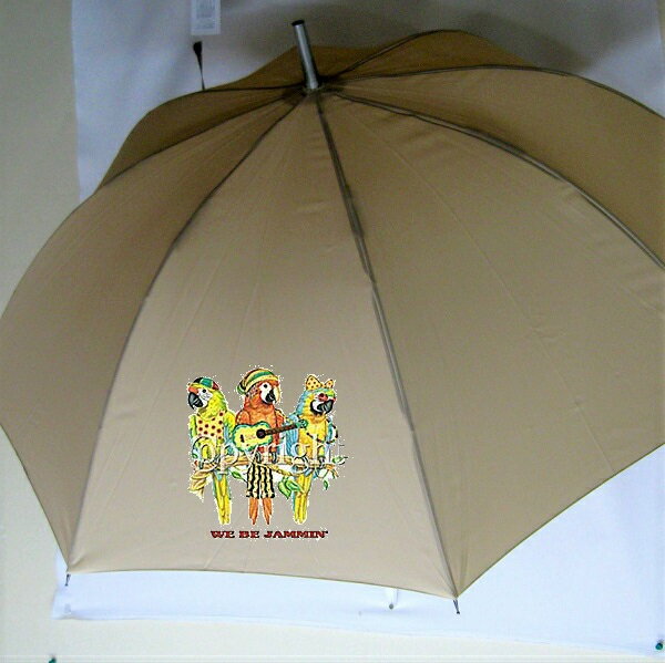 コンゴウインコ 鳥 トリ とり バード(前後1) 前後プリント 傘 65cm 直径110cm レディース メンズ 男女兼用 雨傘 かわいい おしゃれ 梅雨 レイ...