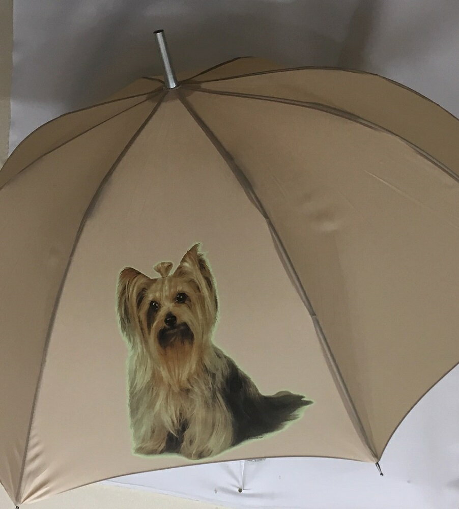 ヨークシャーテリア ヨーキー (P)ヨーキーグッズ 傘 65cm 直径110cm レディース メンズ 男女兼用 雨傘 かわいい おしゃれ 梅雨 レイングッズ U...