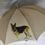 ジャーマンシェパード （P）シェパードグッズ 傘 65cm 直径110cm レディース メンズ 男女兼用 雨傘 かわいい おしゃれ 梅雨 レイングッズ UVカット 風に強い 耐風 犬柄 いぬ 犬グッズ 犬プリント 母の日