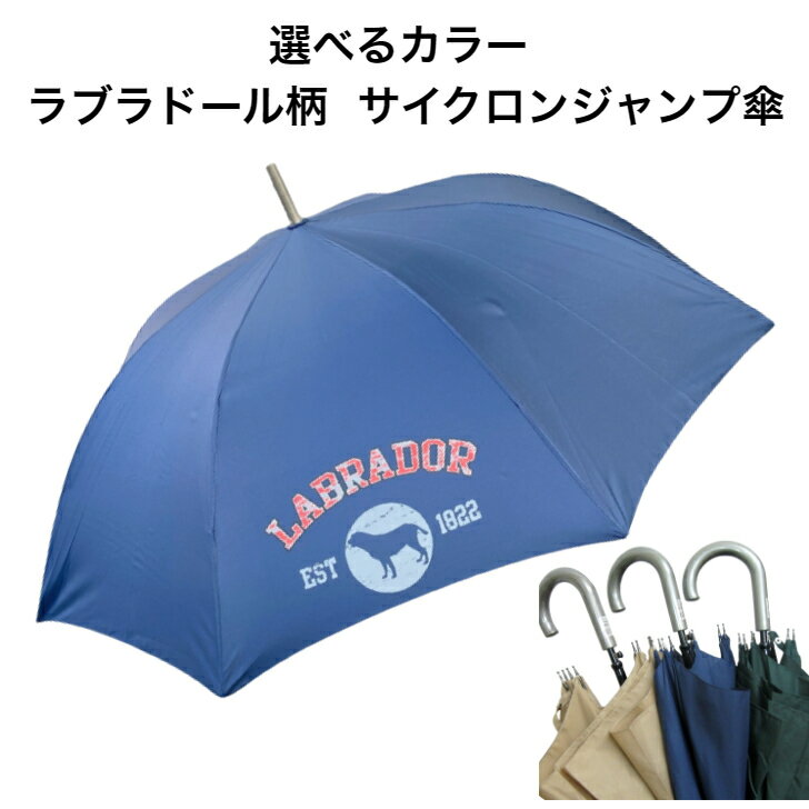 【期間限定ポイント5倍】ラブラドールレトリーバー レトリバー （シルエット）長傘 傘 65cm 直径110cm レディース メンズ 男女兼用 雨傘 かわいい おしゃれ 梅雨 レイングッズ UVカット 風に強い 耐風 犬柄 いぬ dog DOG 犬グッズ 犬プリント 父の日