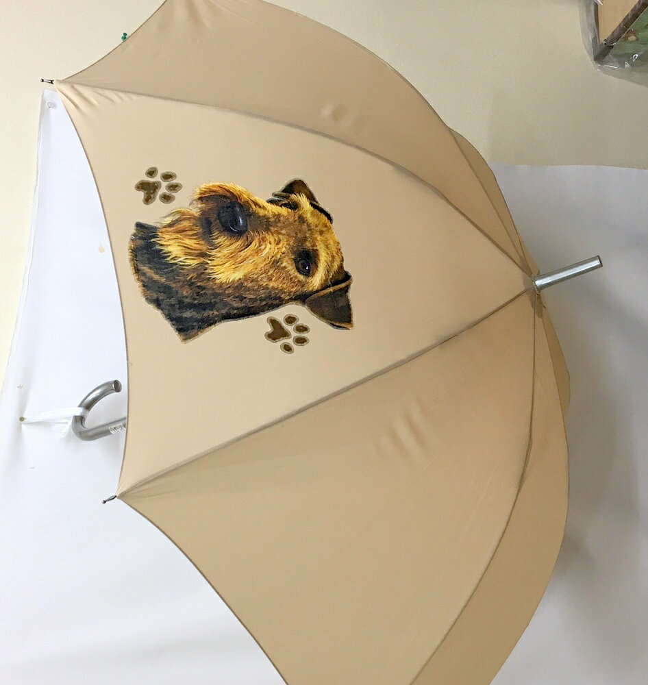 エアデールテリア(ハート) 傘 65cm 直径110cm レディース メンズ 男女兼用 雨傘 かわいい おしゃれ 梅雨 レイングッズ UVカット 風に強い 耐風...