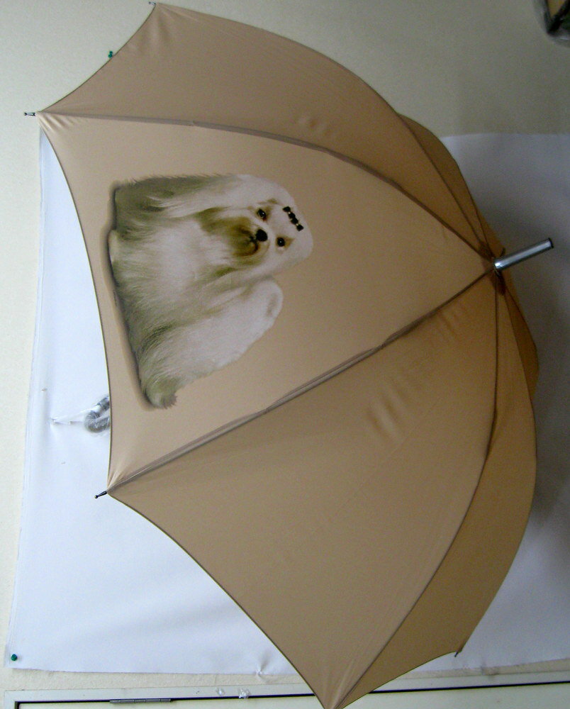 マルチーズ(P) 傘 65cm 直径110cm レディース メンズ 男女兼用 雨傘 かわいい おしゃれ 梅雨 レイングッズ UVカット 風に強い 耐風 犬柄 い...