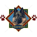 ベルジアンタービュレン (ダイヤモンド)ベルジアンシェパード tシャツ 半袖 カットソー 丸首型 クルーネック 綿100% トップス レディース メンズ シンプ...