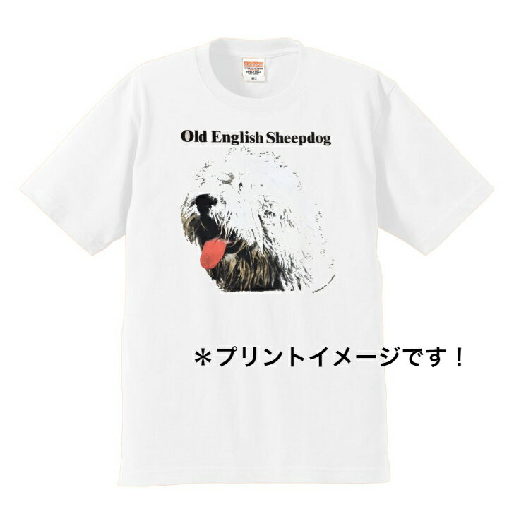 オールドイングリッシュシープドッグ tシャツ 半袖 カットソー 丸首型 クルーネック 90s USA ビンテージ 直輸入柄 綿100 トップス レディース メンズ かわいい おしゃれ イベント お揃い ドdog ドッグ 犬 犬柄 いぬ 犬プリント 犬種別 犬グッズ 母の日