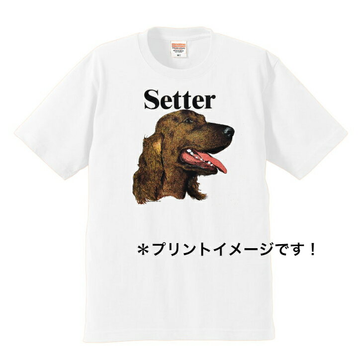 アイリッシュセター tシャツ 半袖 カットソー 丸首型 クルーネック 90s USA 直輸入柄 ビンテージ 綿100% トップス レディース メンズ シンプル ...
