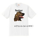 アイリッシュセター tシャツ 半袖 カットソー 丸首型 クルーネック 90s USA 直輸入柄 ビンテージ 綿100% トップス レディース メンズ シンプル かわいい おしゃれ イベント お揃い ドdog ドッグ 犬 犬柄 いぬ 犬プリント 犬種別 犬グッズ