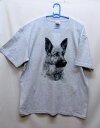 ジャーマンシェパード tシャツ 半袖 カットソー 丸首型 クルーネック 綿100% トップス レディース メンズ シンプル かわいい おしゃれ イベント お揃い...