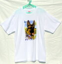 ジャーマンシェパード tシャツ 半袖 カットソー 丸首型 クルーネック 綿100% トップス レディース メンズ シンプル かわいい おしゃれ イベント お揃い...