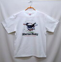シベリアンハスキー tシャツ 半袖 カットソー 丸首型 クルーネック 綿100% トップス レディース メンズ シンプル かわいい おしゃれ イベント お揃い ...